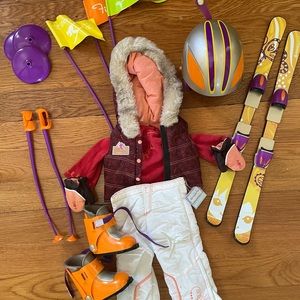American Girl Nicki Ski Outfit and Accessories